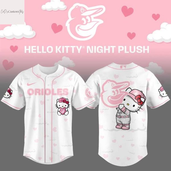 Baltimore Orioles Love Kitty Pink Baseball Jersey