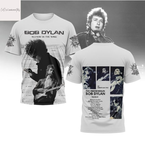 Bob Dylan Blowin In The Wind 3D T-Shirt