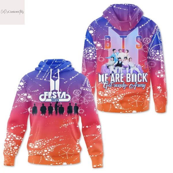 BTS Festa 2025 We Are Back get Ready Army Hoodie