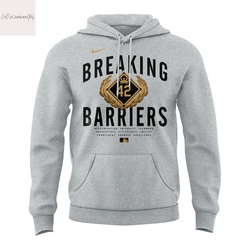 Chicago Cubs 2025 Jackie Robinson Breaking Barriers Hoodie Chicago Cubs 2025 Jackie Robinson Breaking Barriers Hoodie