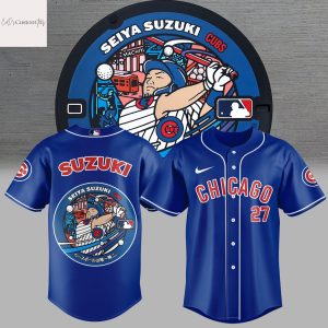 Chicago Cubs Japan Rising Stars Suzuki Seiya Baseball Jersey