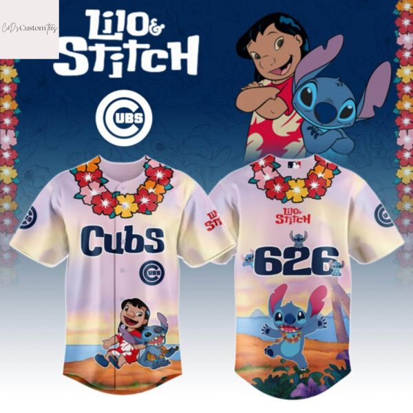 Chicago Cubs x Lilo & Stitch Baseball Jersey