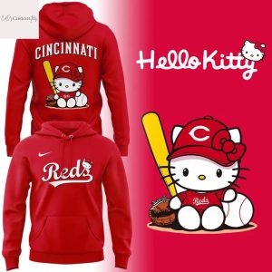 Cincinnati Reds Kitty Red Hoodie