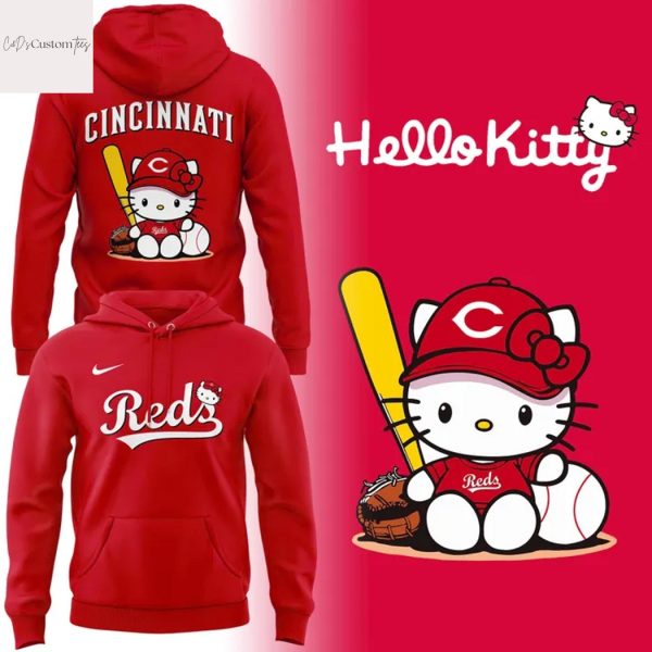 Cincinnati Reds Kitty Red Hoodie