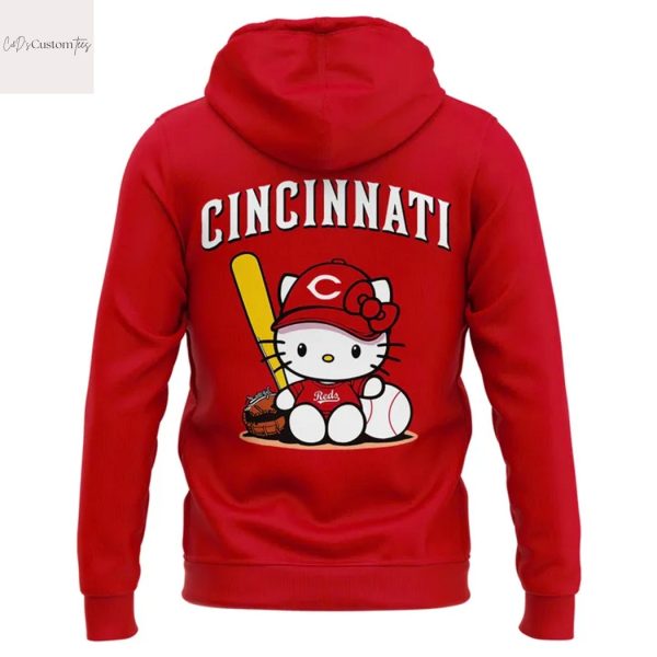 Cincinnati Reds Kitty Red Hoodie