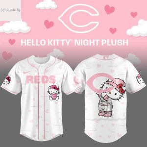 Cincinnati Reds Love Kitty Pink Baseball Jersey