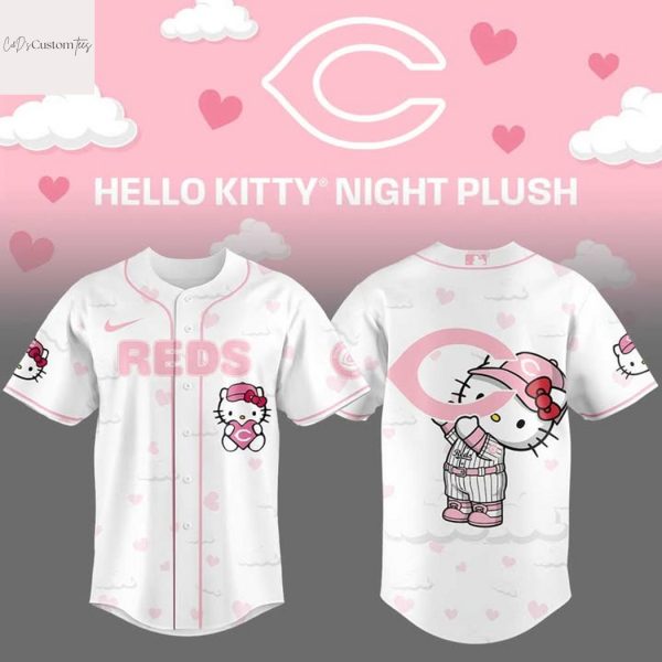Cincinnati Reds Love Kitty Pink Baseball Jersey