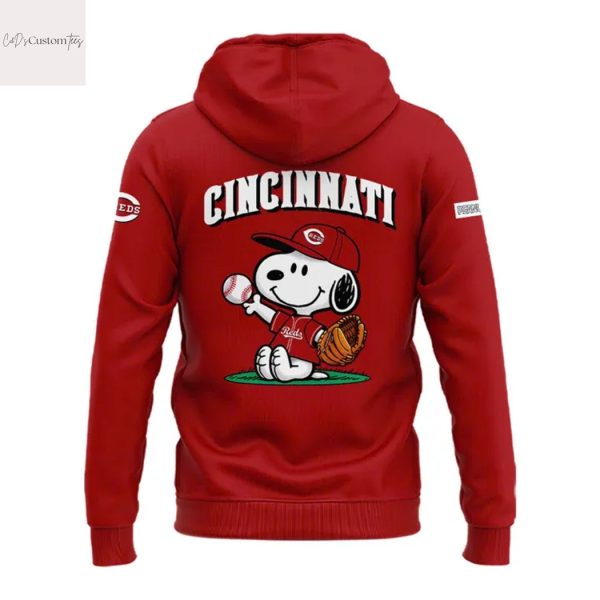Cincinnati Reds Peanuts Snoopy Red Hoodie