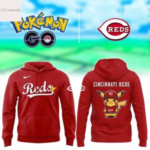 Cincinnati Reds Pikachu Red Hoodie