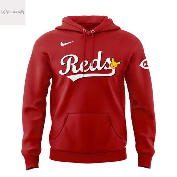 Cincinnati Reds Pikachu Red Hoodie