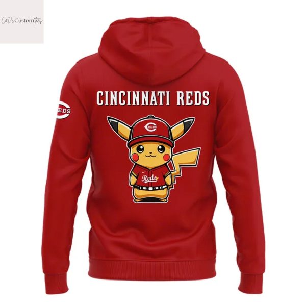 Cincinnati Reds Pikachu Red Hoodie