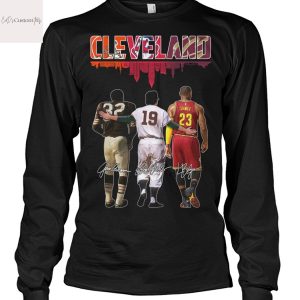 Cleveland Browns x Cleveland Indians x Cleveland Cavaliers Unisex Signature T-Shirt