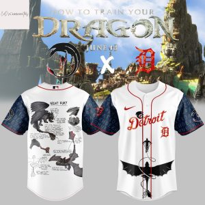 Detroit Tigers How To Train Your Dragon Baseball Jersey