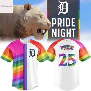 Detroit Tigers Pride Night 2025 Baseball Jersey