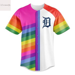 Detroit Tigers Pride Night 2025 Baseball Jersey