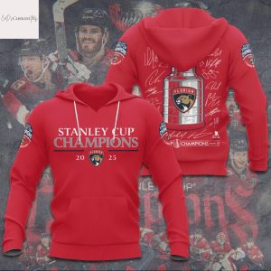 Florida Panthers 2025 Stanley Cup Champions Signature Hoodie