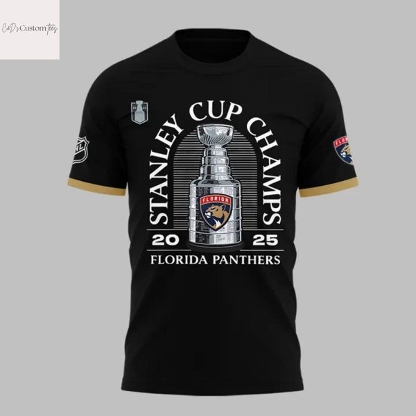 Florida Panthers Stanley Cup Champs 2025 Back To Back 3D T-Shirt