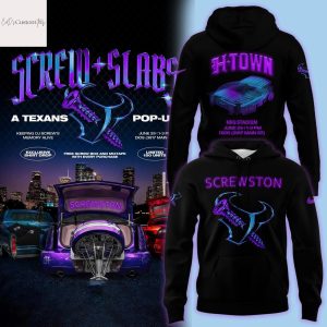 H-Town Screwston DJ Screw x Houston Texans 2025 Hoodie