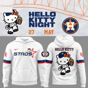 Houston Astros 2025 Hello Kitty Hoodie