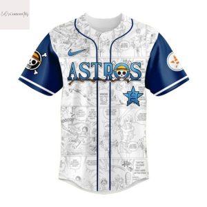 Houston Astros One Piece Night Game Baseball Design Jersey