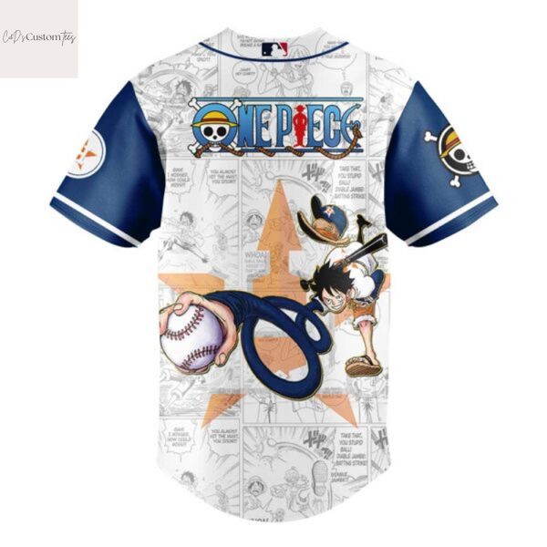Houston Astros One Piece Night Game Baseball Design Jersey