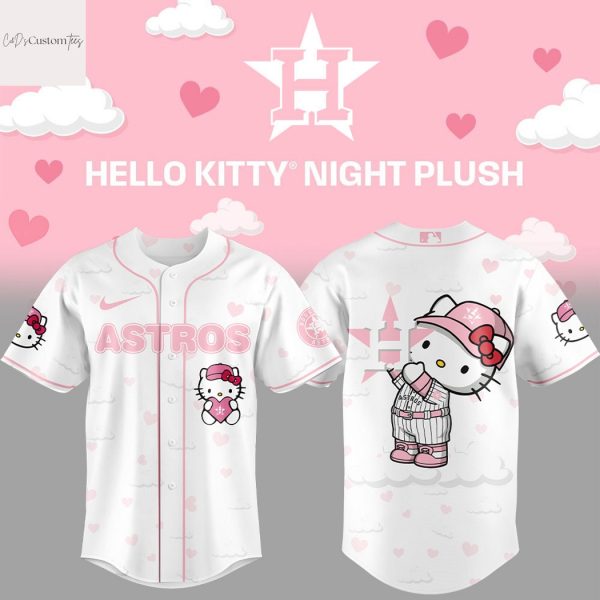 Houston Astros x Hello Kitty Baseball Design Jersey – Pink