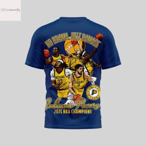 Indiana Pacers No Drama Just Damage 2025 Champiosn 3D T-Shirt