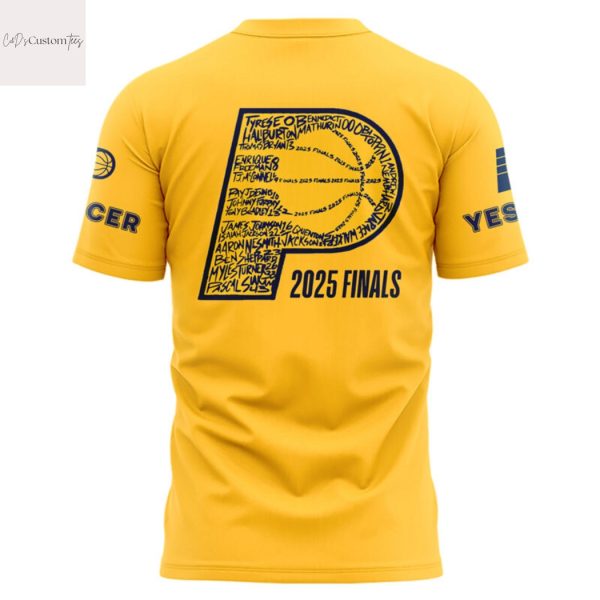 Indiana Pacers YES CERS 2025 Finals 3D T-Shirt