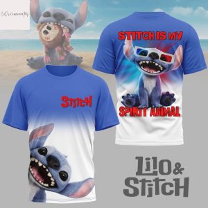 Lilo And Stitch Is My Spirit Animal 3D T-Shirt