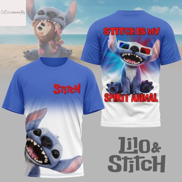 Lilo And Stitch Is My Spirit Animal 3D T-Shirt