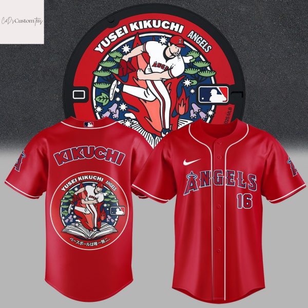 Los Angeles Angels Japan Rising Stars Yusei Kikuchi Baseball Jersey
