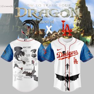 Los Angeles Dodgers How To Train Your Dragon Baseball Jersey