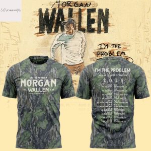 Morgan Wallen x Houston Texans Im The Problem Tour 2025 3D T-Shirt