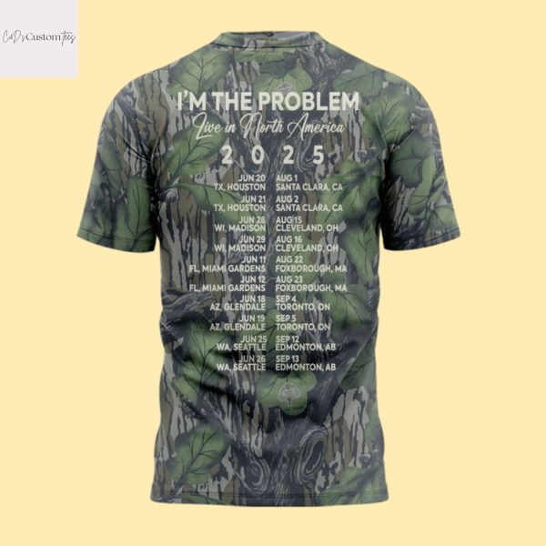 Morgan Wallen x Houston Texans Im The Problem Tour 2025 3D T-Shirt