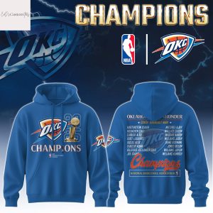 Oklahoma City Thunder Champion National Basketball Association Hoodie