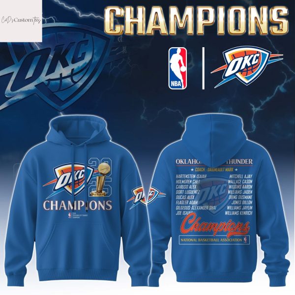 Oklahoma City Thunder Champion National Basketball Association Hoodie