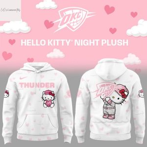 Oklahoma City Thunder Hello Kitty Night Plush Hoodie