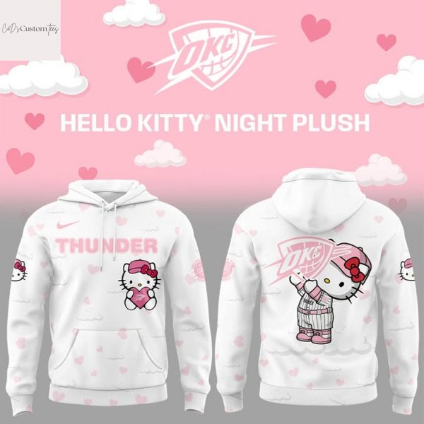 Oklahoma City Thunder Hello Kitty Night Plush Hoodie
