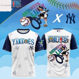 One Piece Night With The New York Yankees 3D T-Shirt
