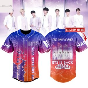 Personalized BTS We Are Back 2025 The Wait Is Over Baseball Jersey