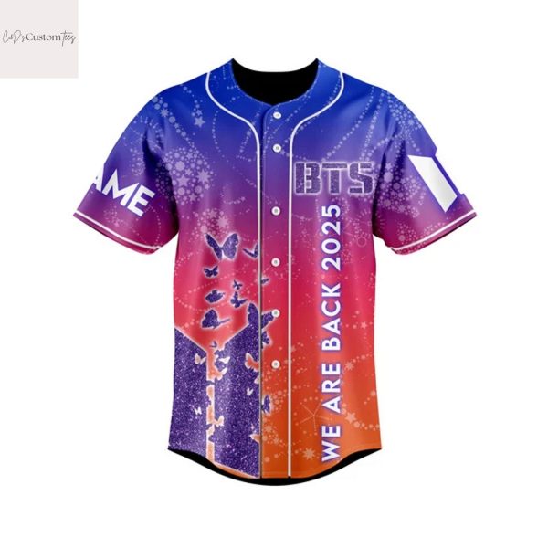Personalized BTS We Are Back 2025 The Wait Is Over Baseball Jersey