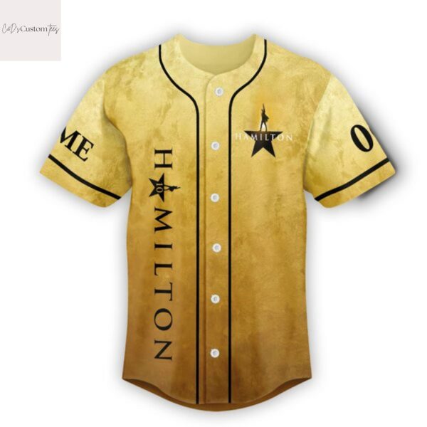 Personalized Hamilton 10 Years Anniversary Signature Baseball Jersey