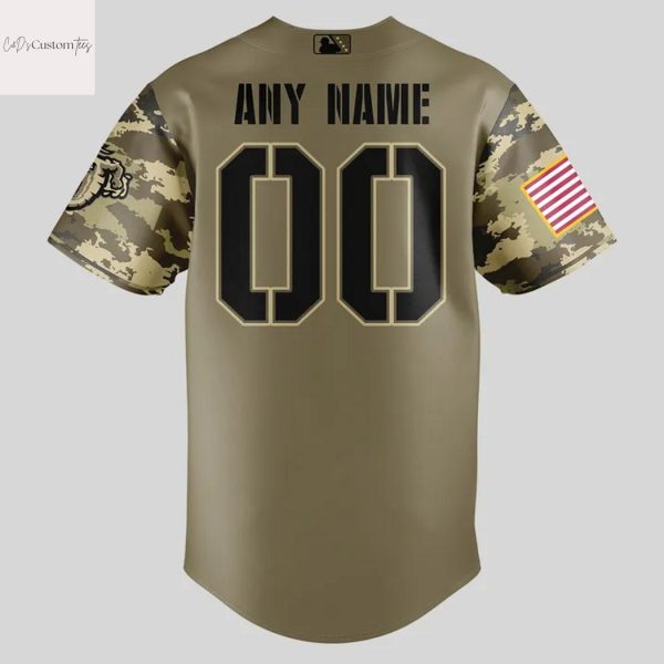 Personalized Jacksonville Jumbo Shrimp Military Appreciation Night 2025 Baseball Design Jersey