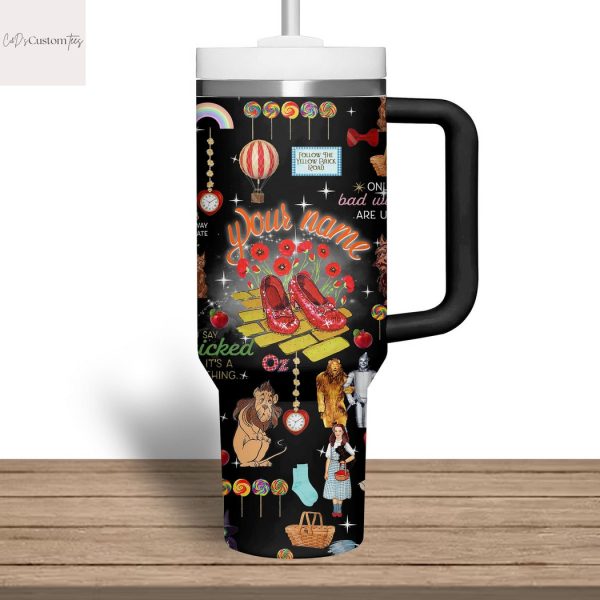 Personalized Theres No Place Like Home Tumbler With Handle And Straw