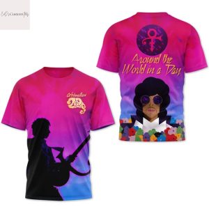 Prince Around The World In A Day 3D T-Shirt
