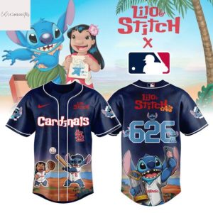 St.Louis Cardinals Lilo & Stitch Baseball Jersey