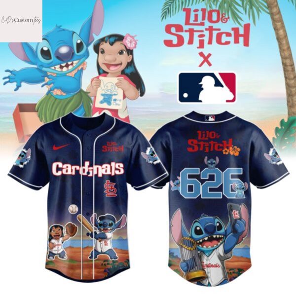 St.Louis Cardinals Lilo & Stitch Baseball Jersey