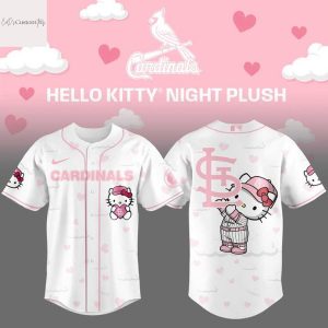 St. Louis Cardinals Love Kitty Pink Baseball Jersey