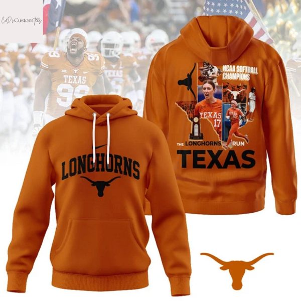 Texas Longhorns 2025 Womens Softball National Champions Hook Em Hoodie