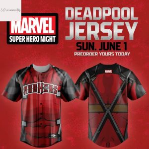 Toledo Mud Hens x Deadpool Marvel Design Baseball Jersey